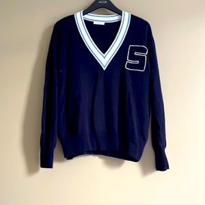 Sandro varcity cashmere sweater